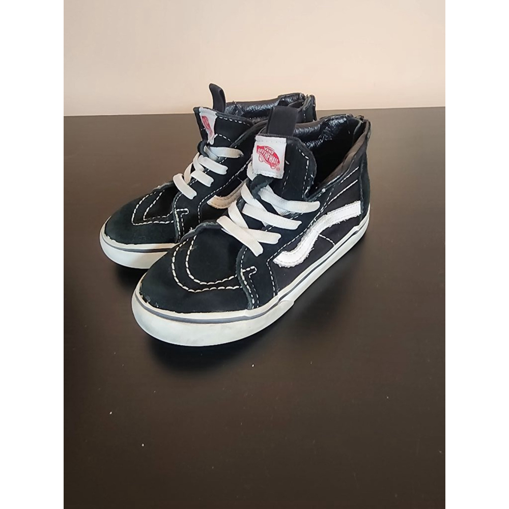 Boys Vans Sneakers Size 10 Black